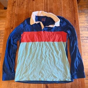 Cat & Jack Colorblock Rugby-Style Long Sleeve Shirt – Boys XXL (16/18) Husky